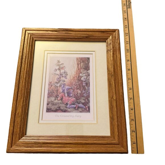 5 Vintage Fairy Framed Art Print by Cicely Mary Barker Wood Frame 9x11 Whimsical - Picture 12 of 13